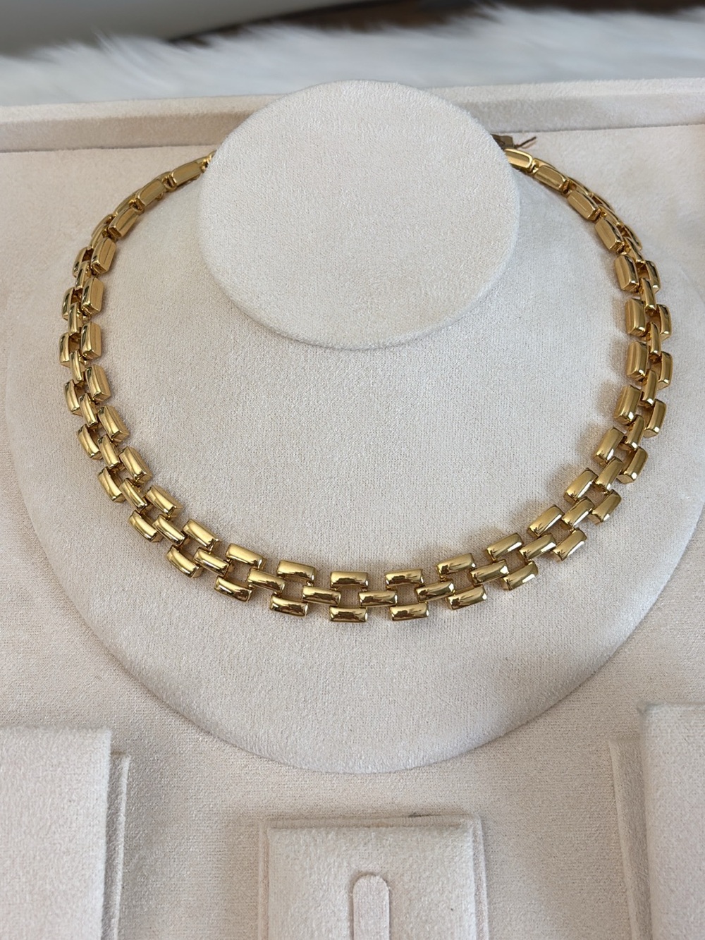 D’Orlan Classic Gold Link Choker Necklace - Women Jewelry